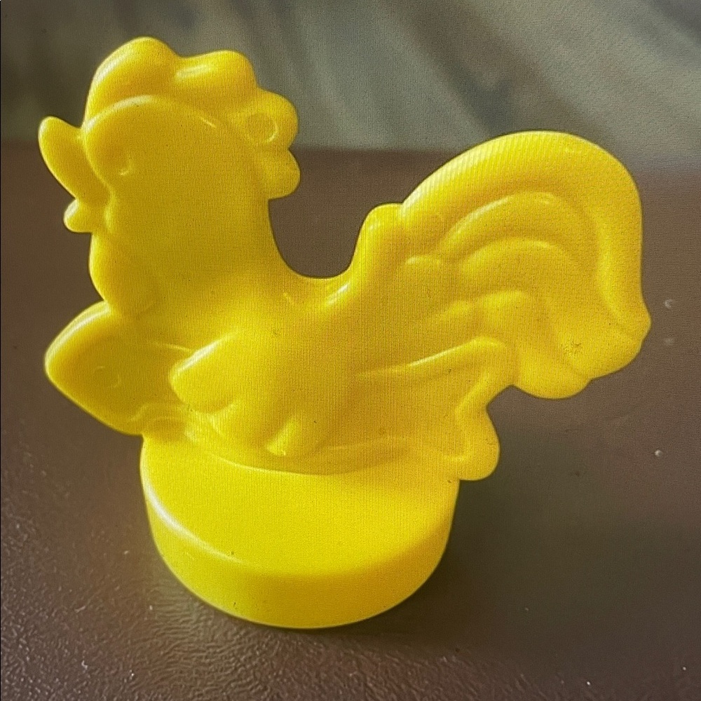 VTG Fisher Price Little People Yellow Rooster Weathervane replacement